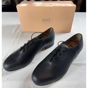Bloch Jazz Tap Shoes Mens Size 8 Leather S0301M Shockwave‎ Professional Dance